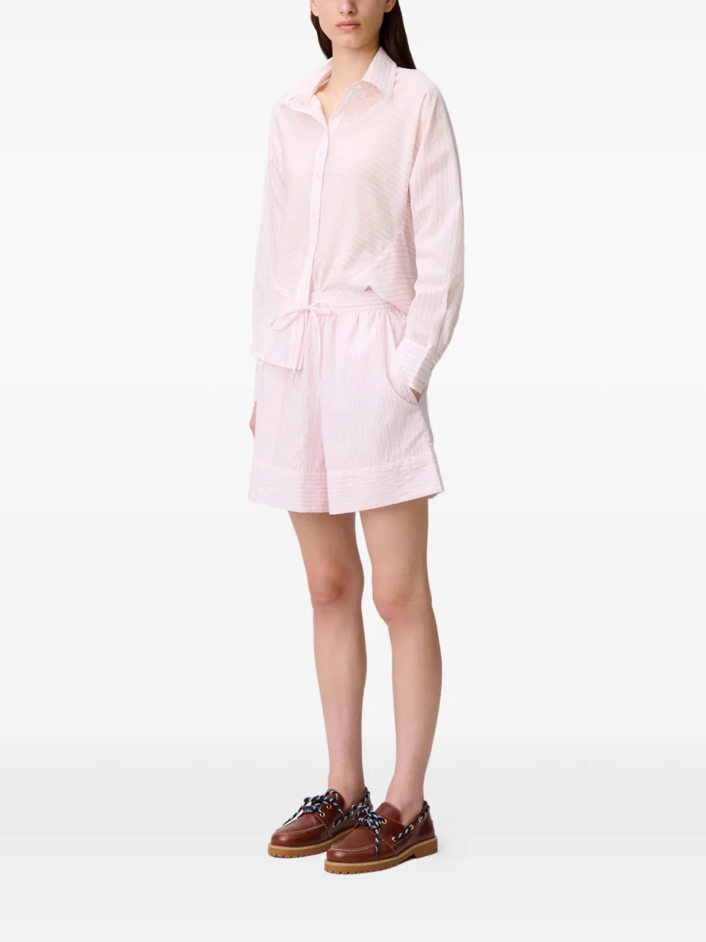 Claudie Pierlot Blouse met ruches Roze