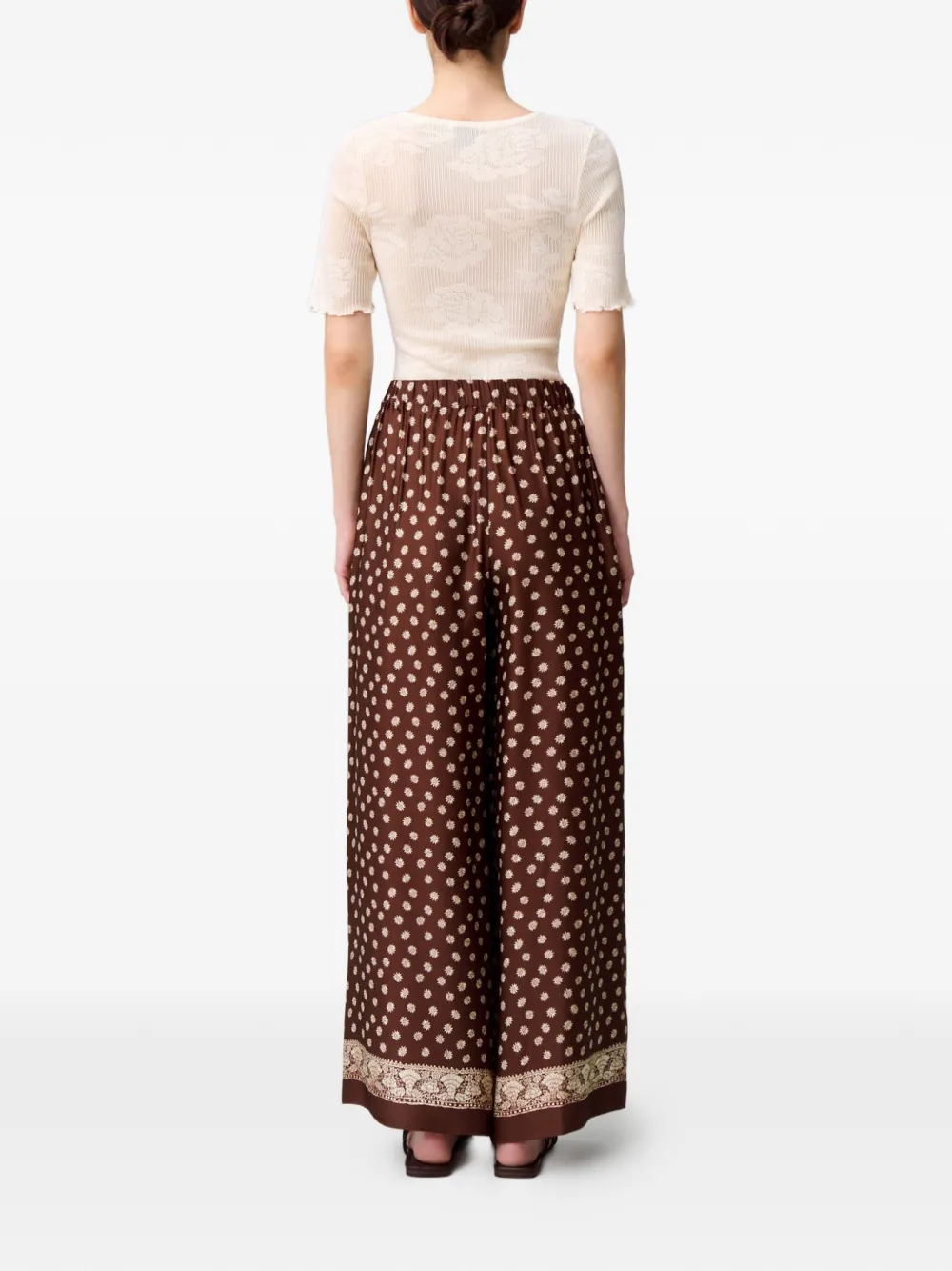 Claudie Pierlot Palazzo broek Bruin