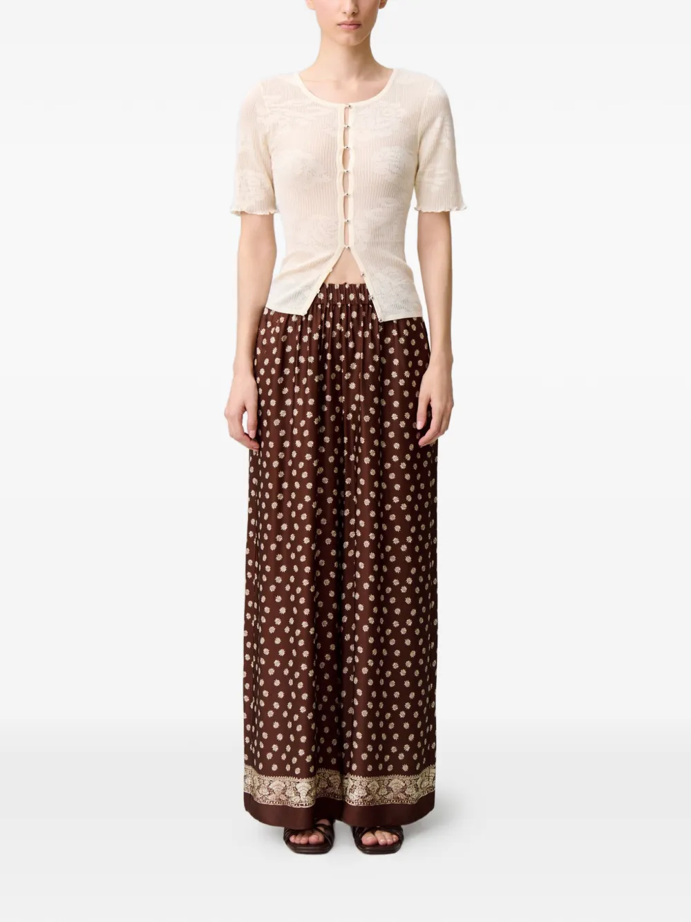 Claudie Pierlot Palazzo broek Bruin