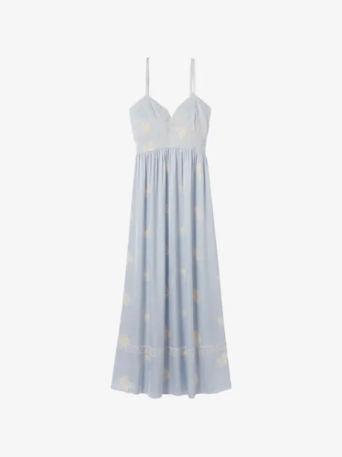 Claudie Pierlot vestido midi con bordado floral
