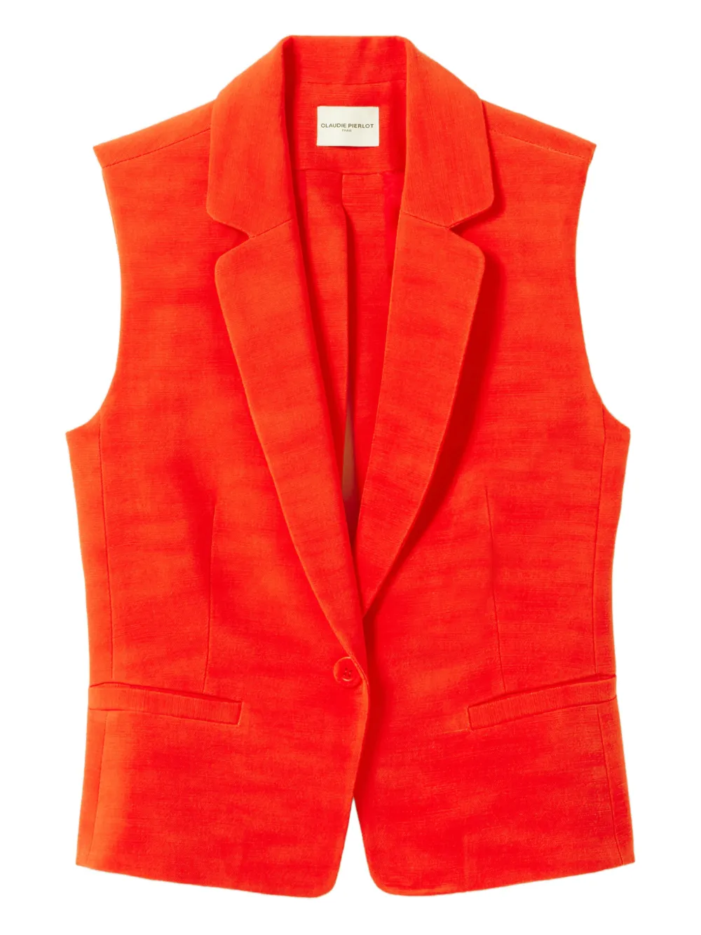Claudie Pierlot Gilet con bottoni - Arancione