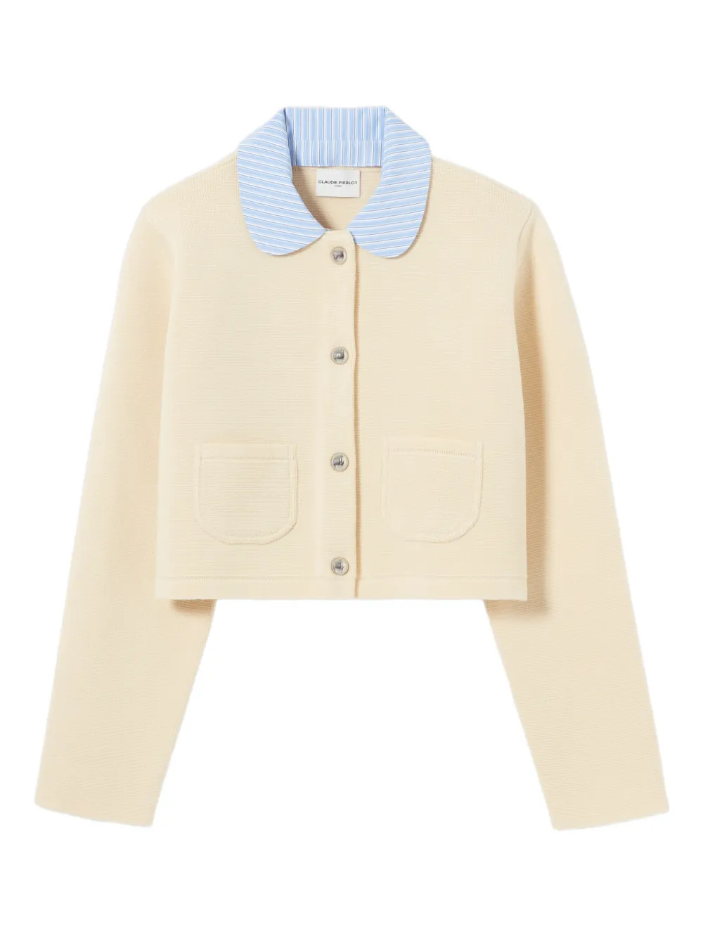 Claudie Pierlot Cardigan mit Tasche - Nude