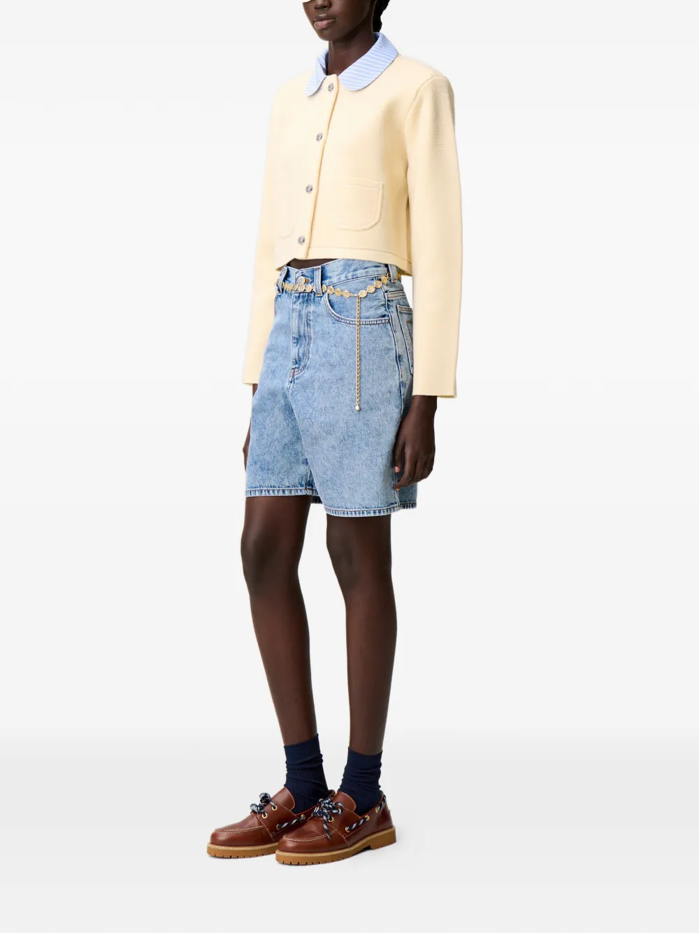 Claudie Pierlot Button Pockets Cardigan - Neutrals 