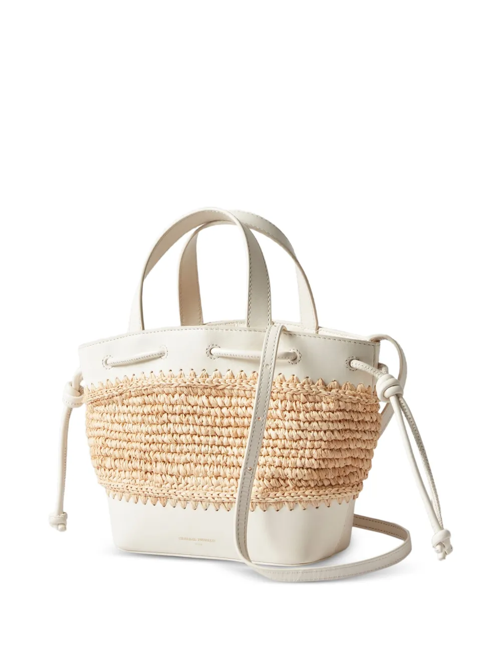  Claudie Pierlot Woven Handle Tote Bag - Neutrals 