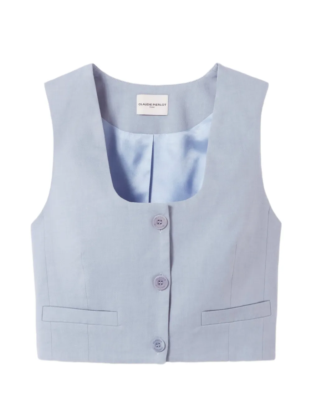Claudie Pierlot buttoned vest - Blu
