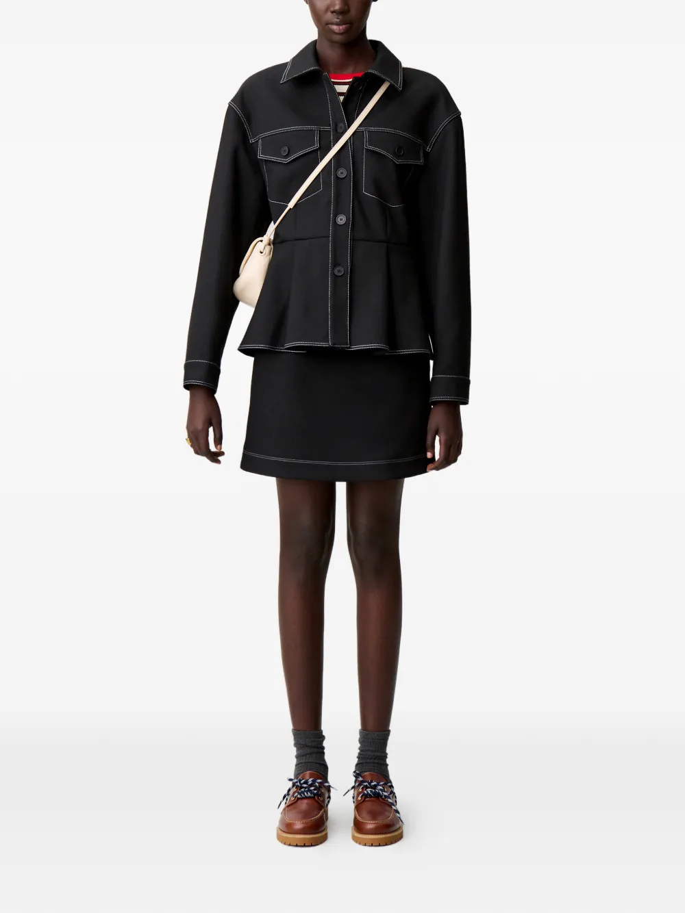 Claudie Pierlot chamarra con botones | Chamarras bomber | Image 2