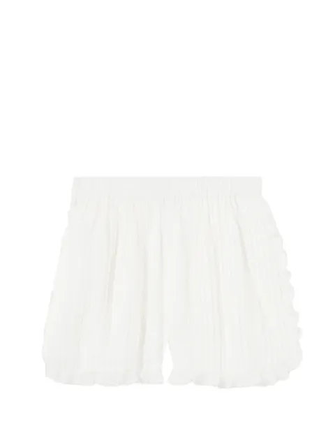 Claudie Pierlot lace-trim pleated shorts