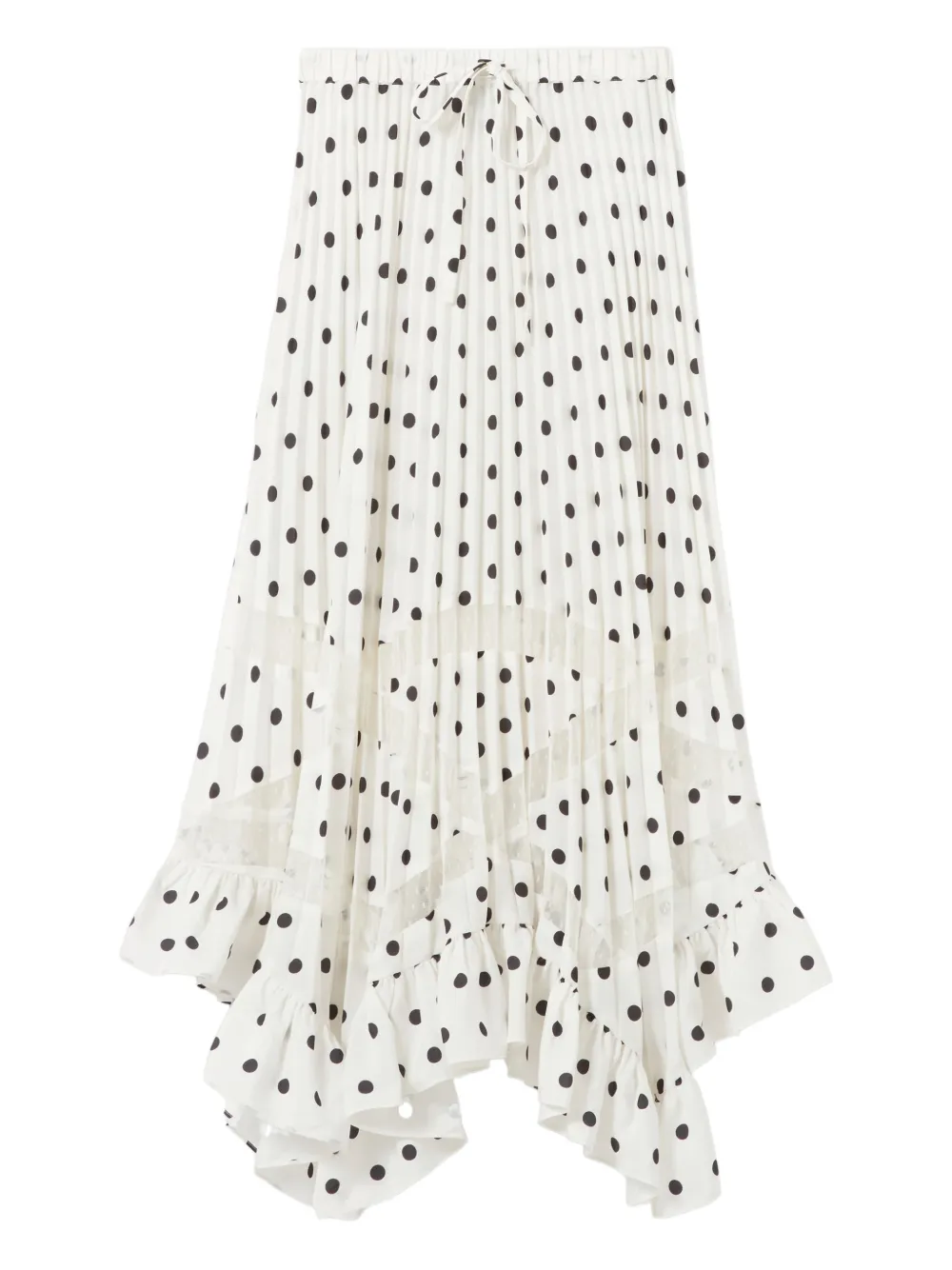 Claudie Pierlot Gonna midi a pois - Bianco