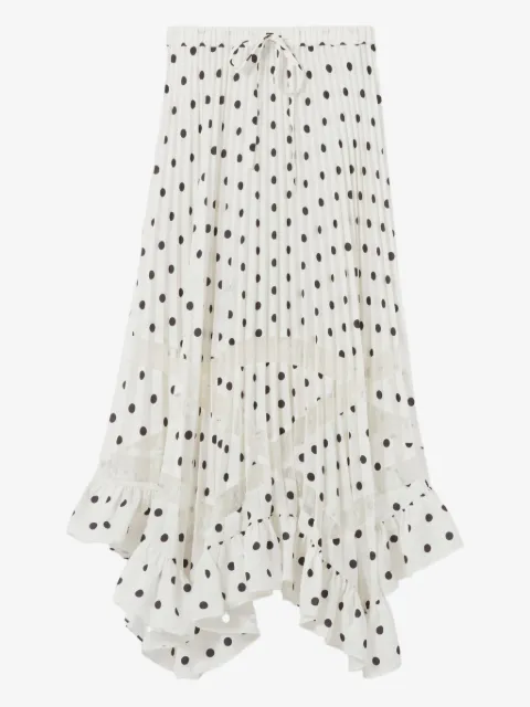 Claudie Pierlot polka dot pleated skirt