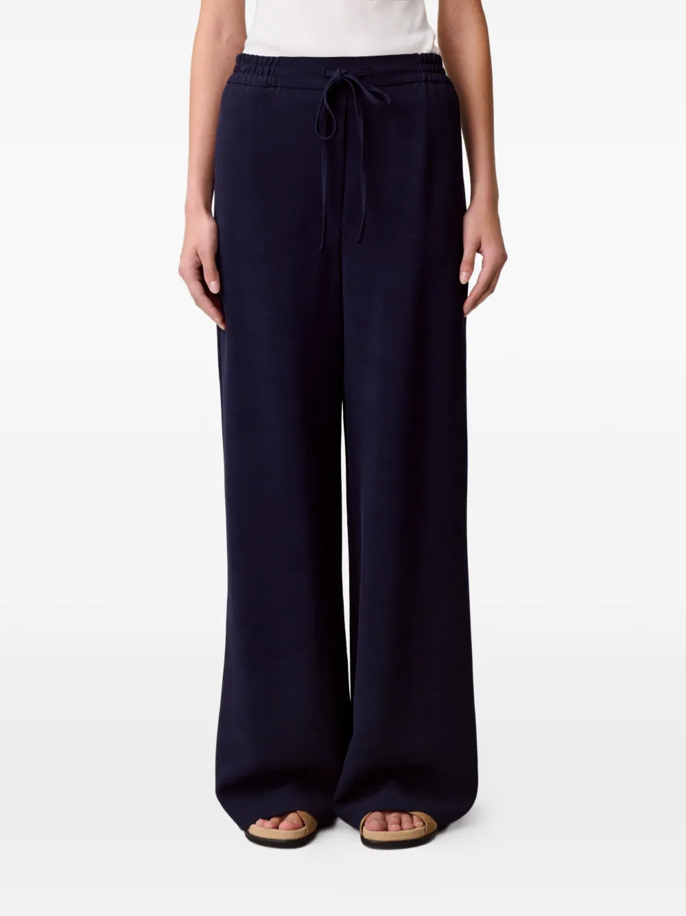 Claudie Pierlot Broek met wijde pijpen Blauw