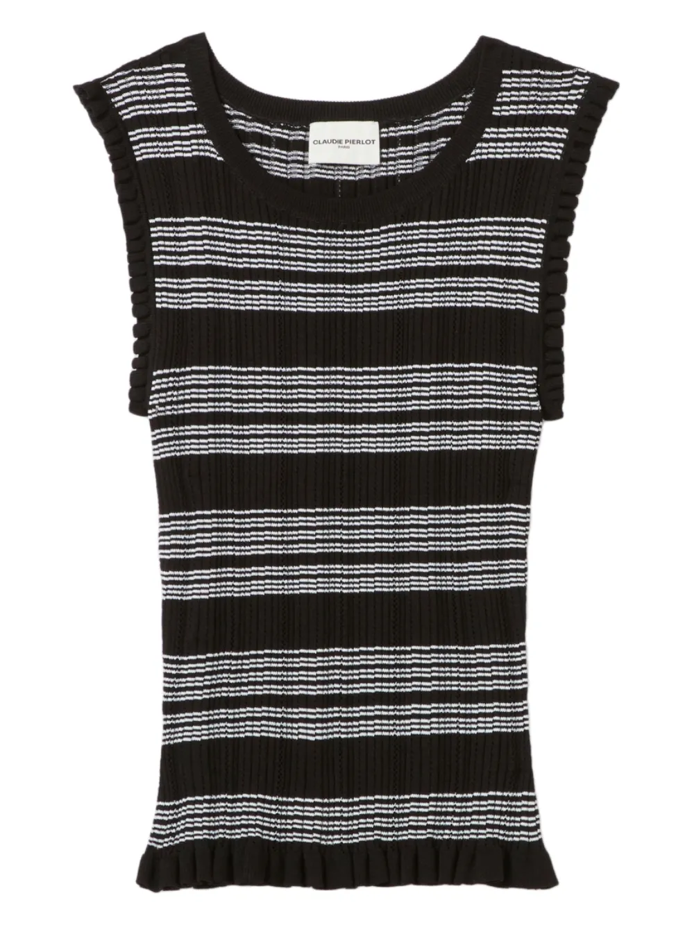 Claudie Pierlot Top a righe - Nero