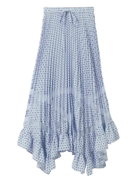 Claudie Pierlot falda midi con estampado de lunares