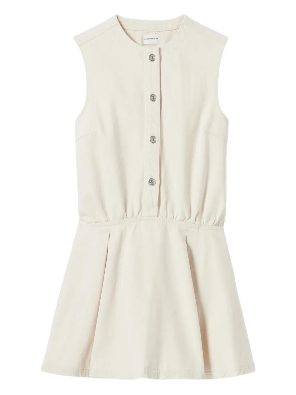 Claudie Pierlot buttoned pleated dress - Toni neutri