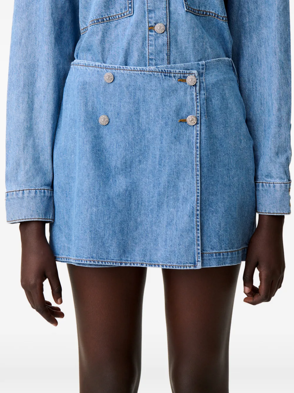 Claudie Pierlot Shorts met knopen Blauw