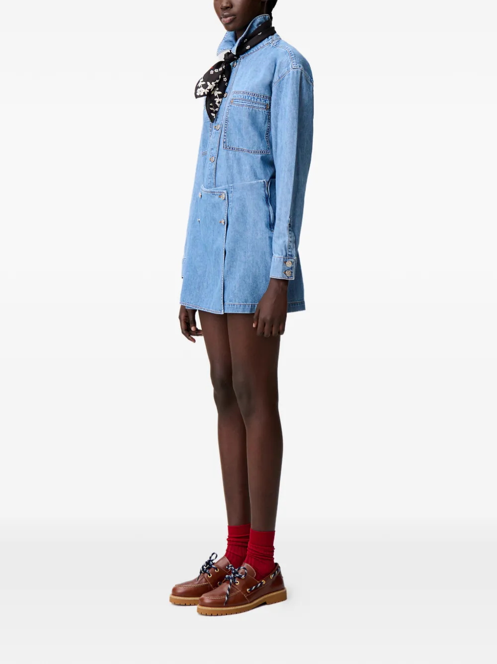 Claudie Pierlot Shorts met knopen Blauw