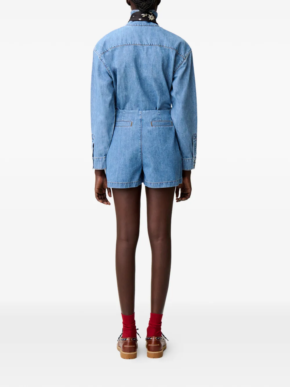 Claudie Pierlot Shorts met knopen Blauw