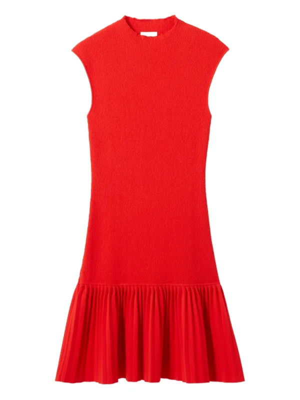 Claudie Pierlot Pleated Mini Dress | Red | FARFETCH AZ