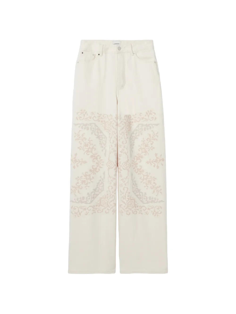 Claudie Pierlot patterned wide-leg jeans - Toni neutri