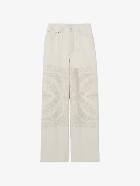 Claudie Pierlot CP embroidered denim jeans