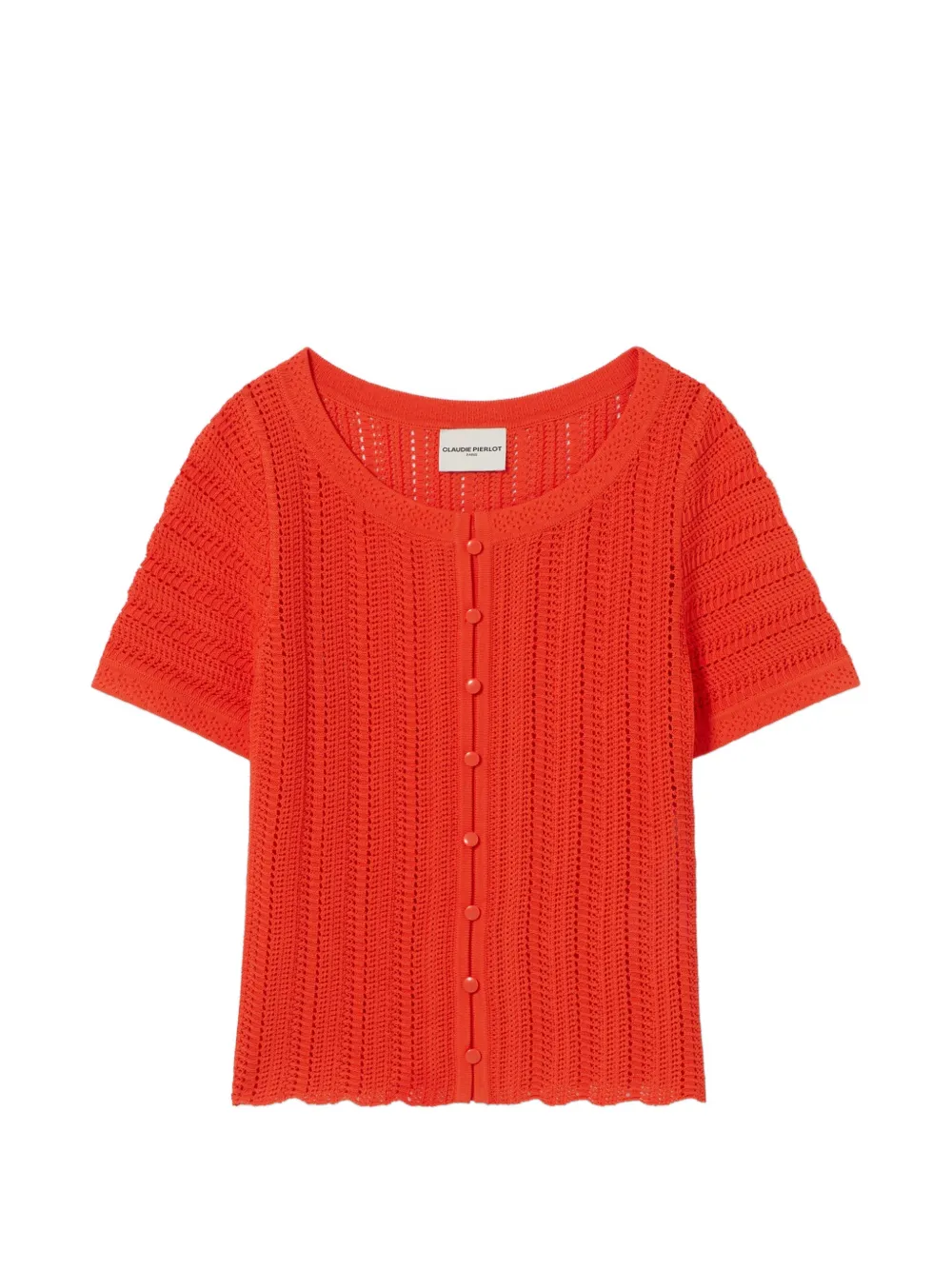 Claudie Pierlot button knitted top - Arancione