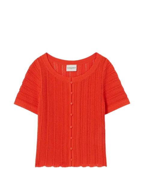 Claudie Pierlot button knitted top