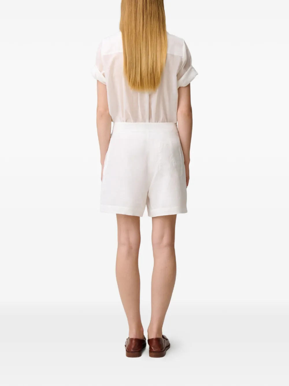 Claudie Pierlot Shorts met borduurwerk Wit