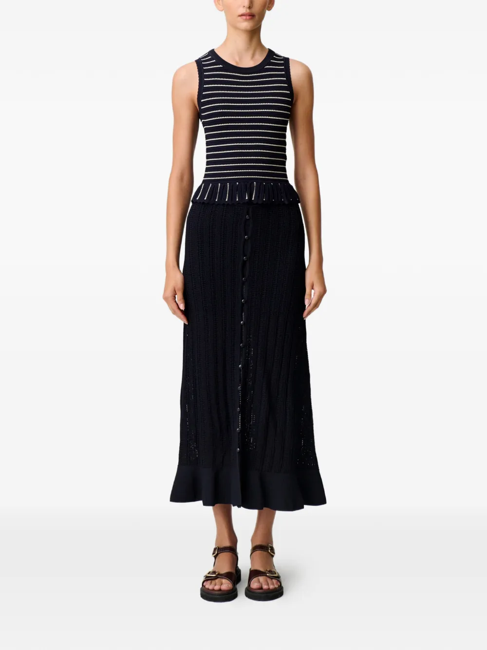 Claudie Pierlot Gehaakte rok Blauw