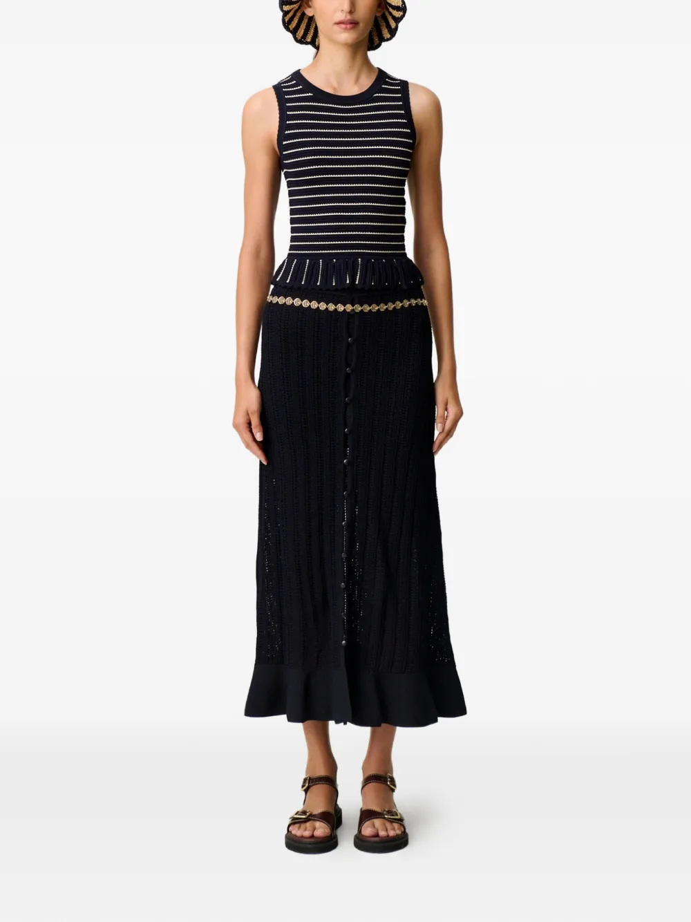 Claudie Pierlot Gehaakte rok Blauw