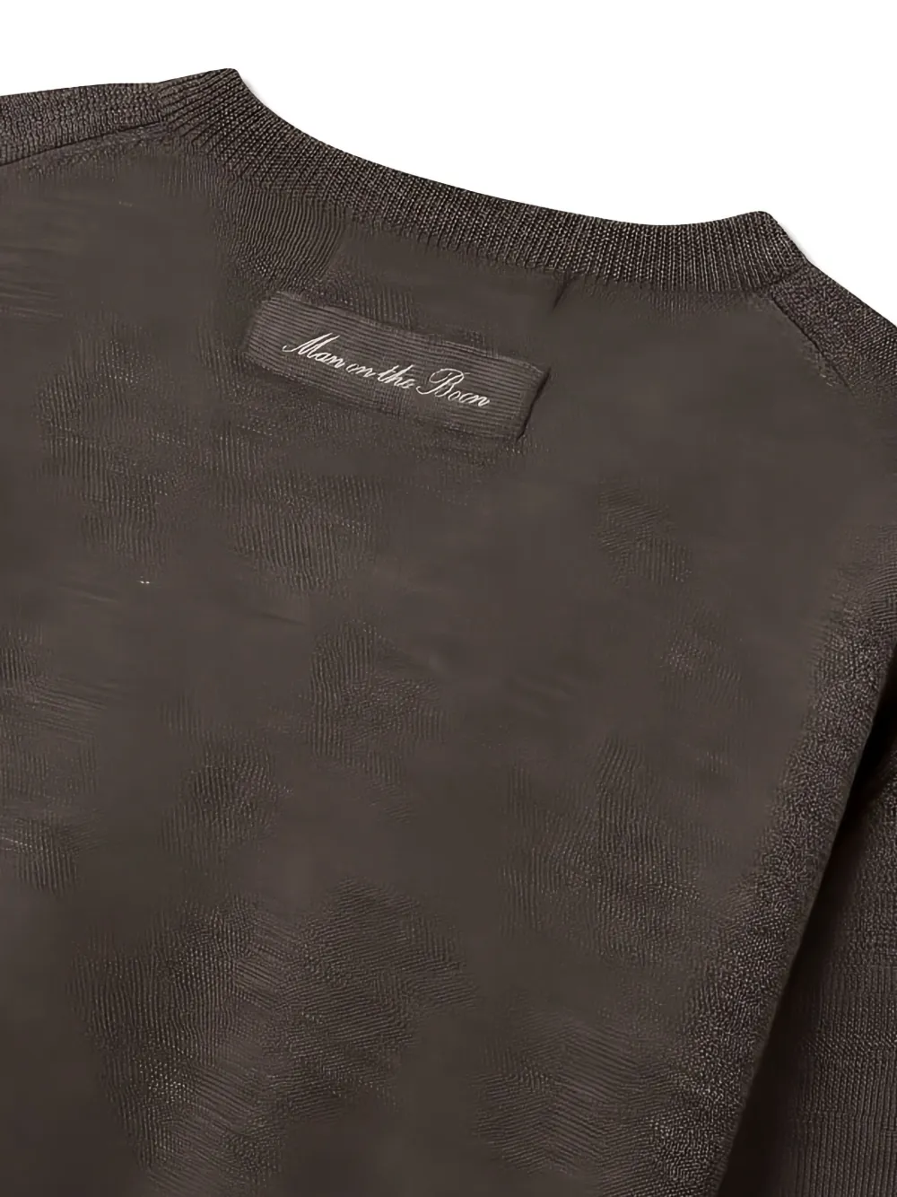 Man On The Boon. V-neck Knit Pullover In Brown