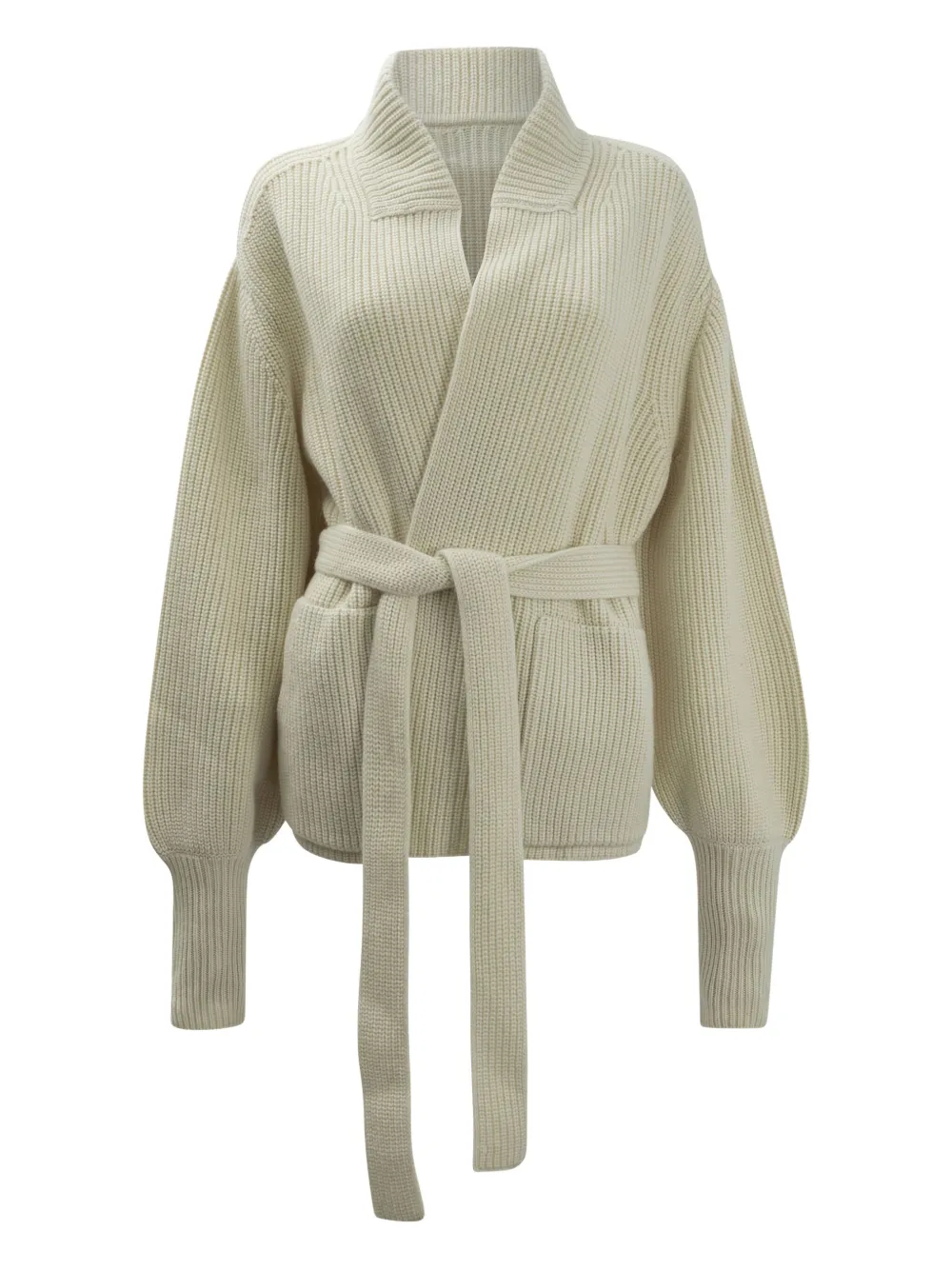 Sa Su Phi Tie-waist Cardigan In Green