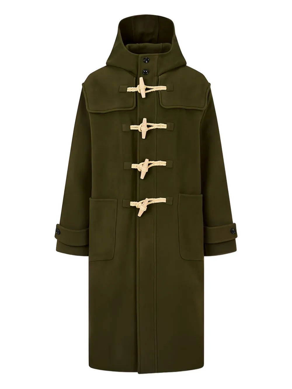 Man On The Boon. double-faced duffle coat | verde | Image 1