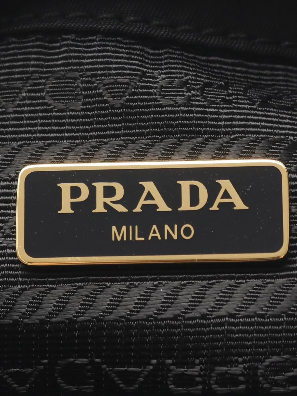 Pre-owned Prada 2013-2025 Tessuto Duet Bucket Bag In Black