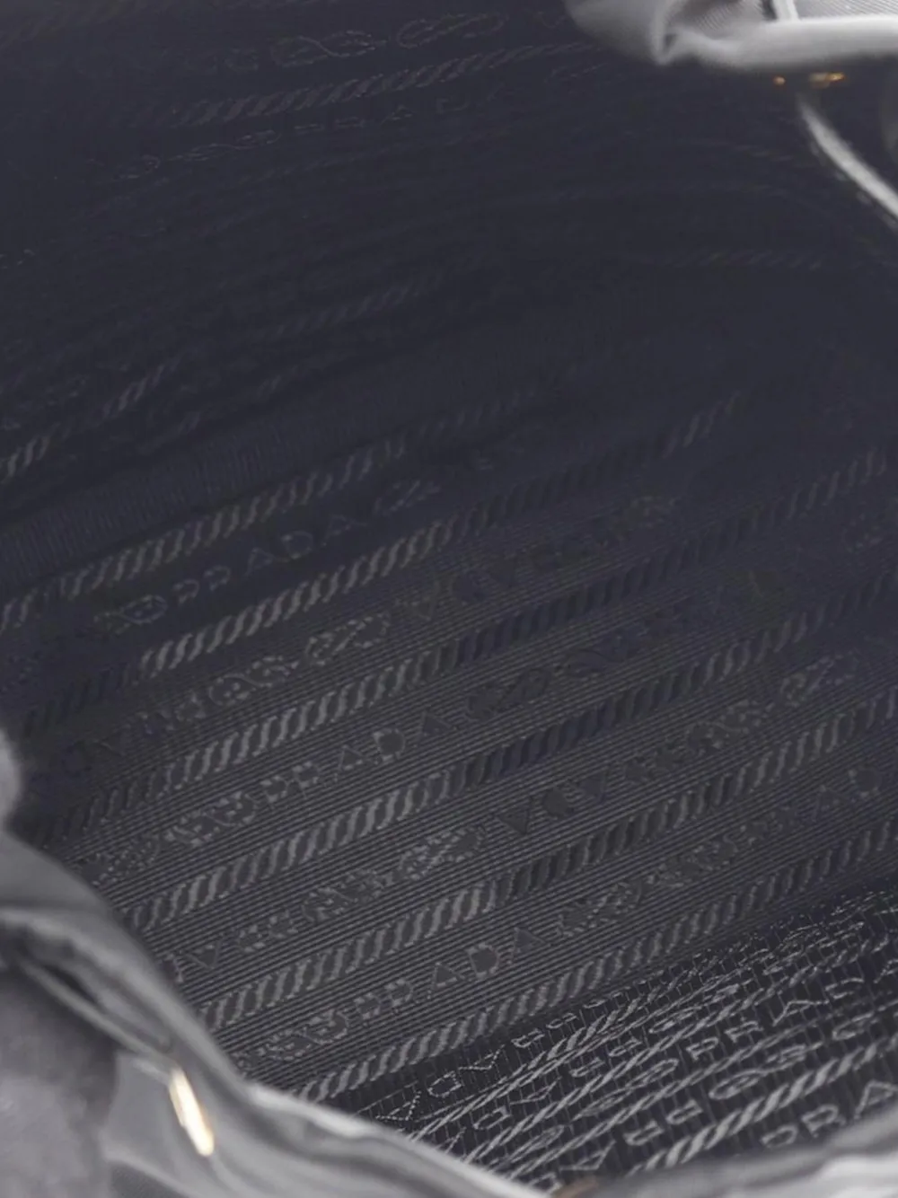 Pre-owned Prada 2013-2025 Tessuto Duet Bucket Bag In Black