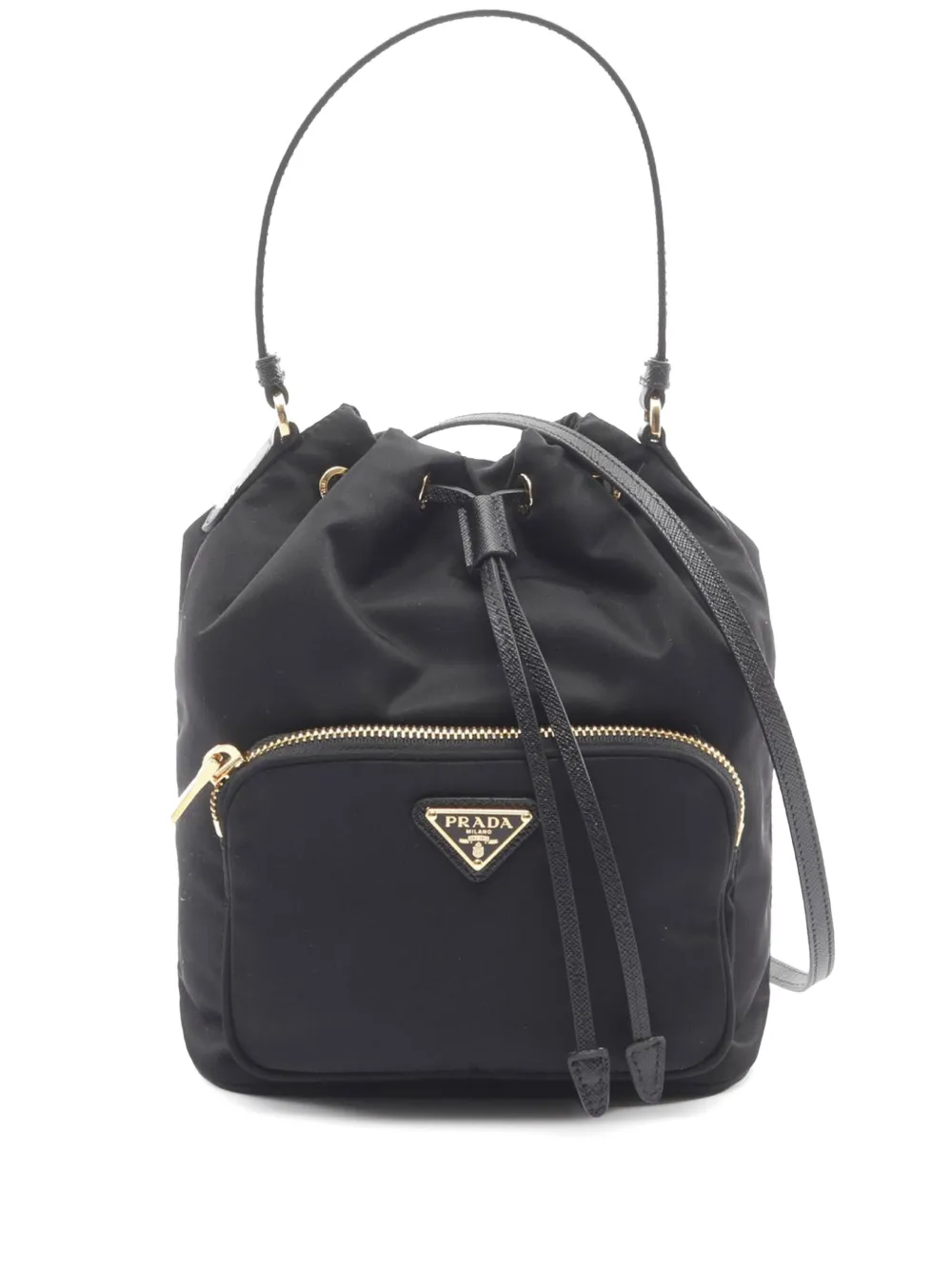 Prada Pre-Owned 2013-2025 Tessuto Duet bucket bag | Black | Image 1
