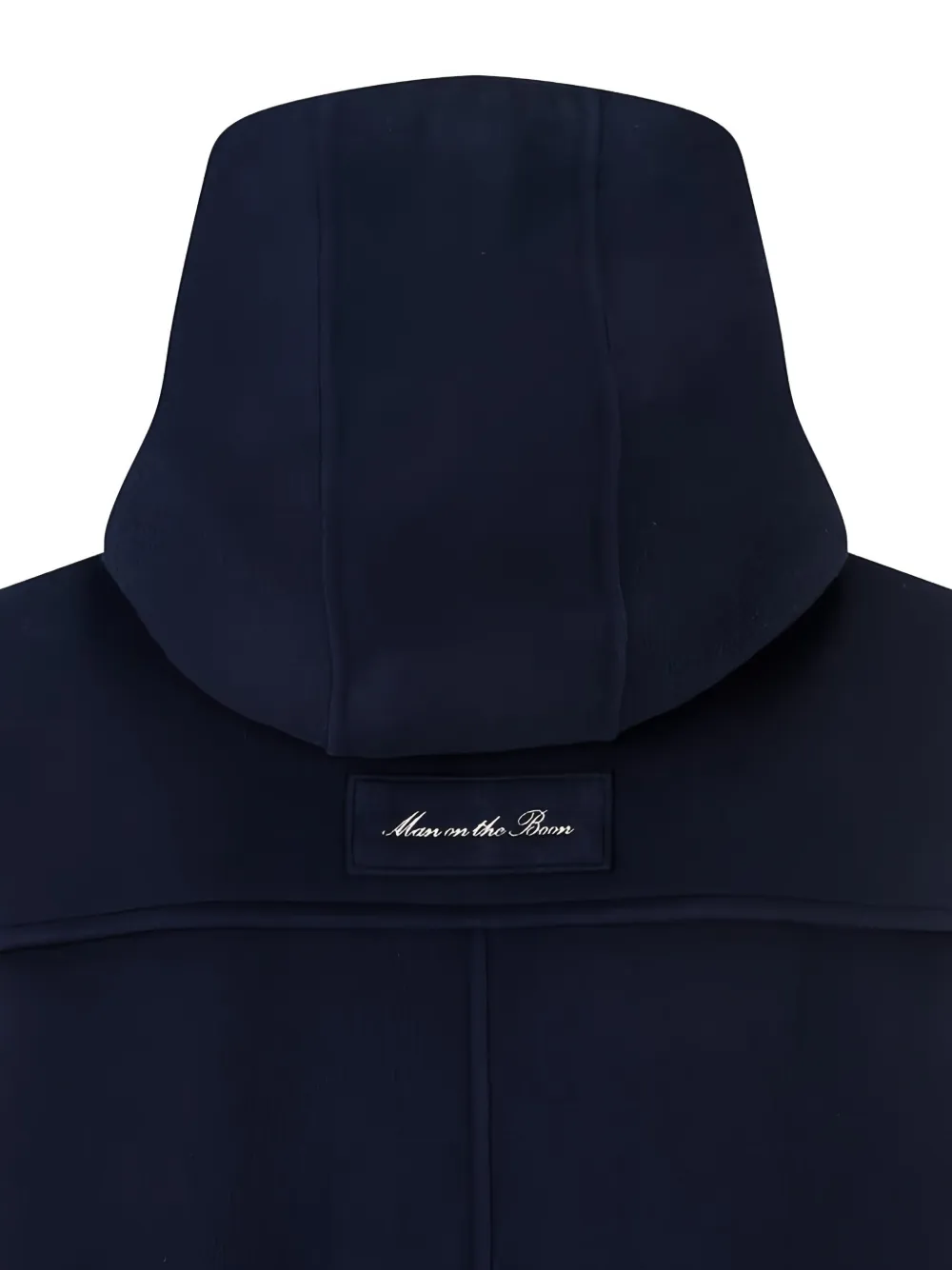 Man On The Boon. Hooded Duffle Coat In Blue