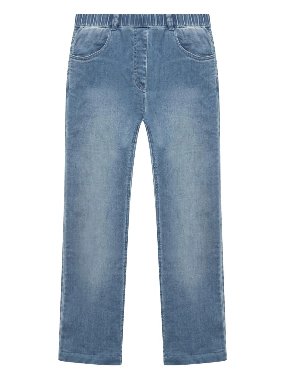 Monnalisa elasticated denim jeans - Blu