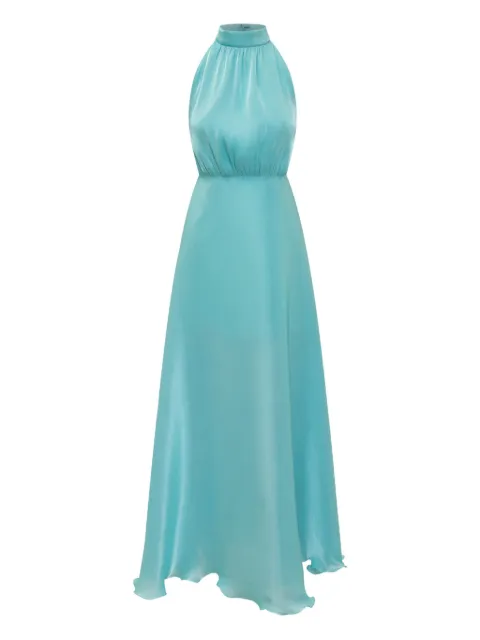 ACTUALEE halterneck maxi dress