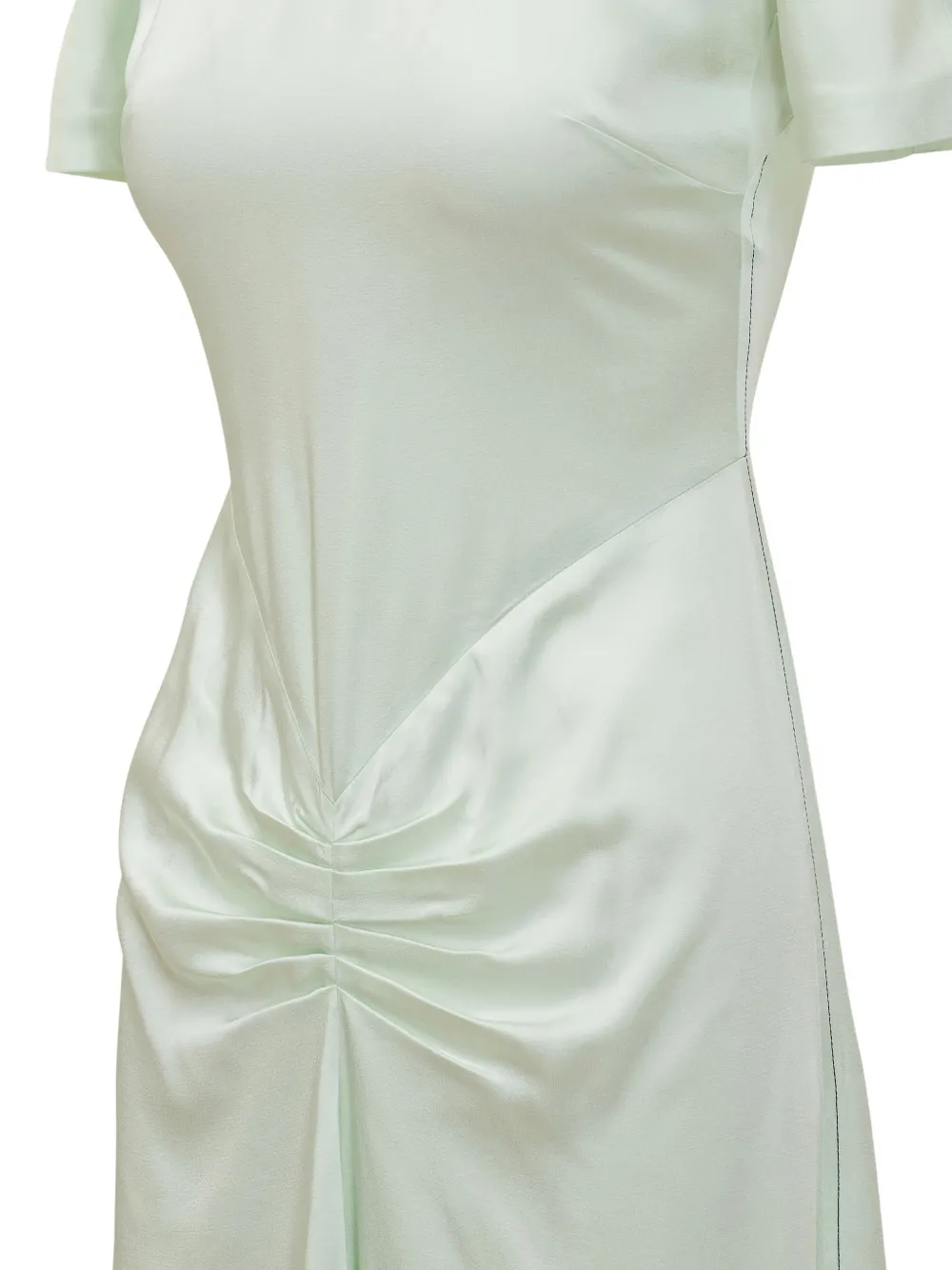 Victoria Beckham Bela gesmockte midi-jurk Groen
