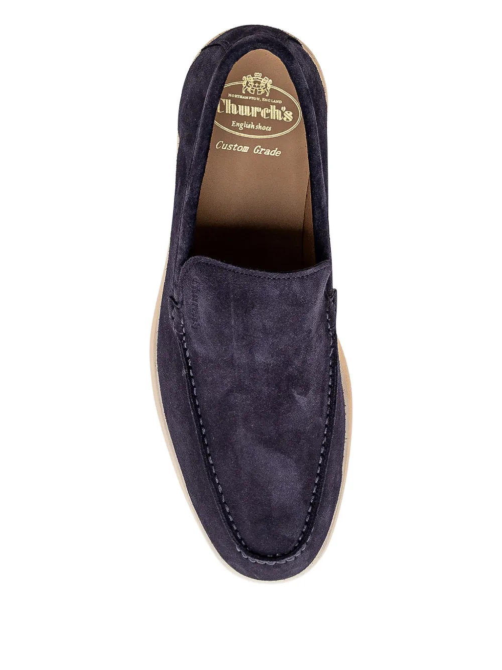 Church's Leren loafers met stiksel Blauw