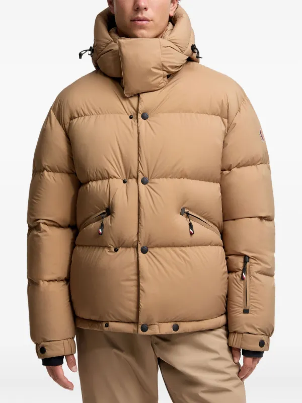Moncler フーデッド パデッドコート | ニュートラル | FARFETCH JP