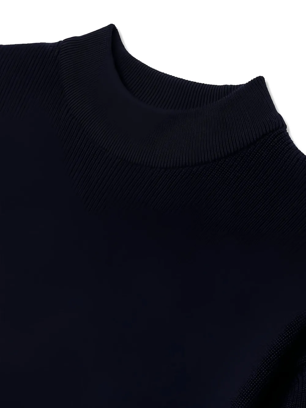 Man On The Boon. Mock-neck Wool Pullover In Blue