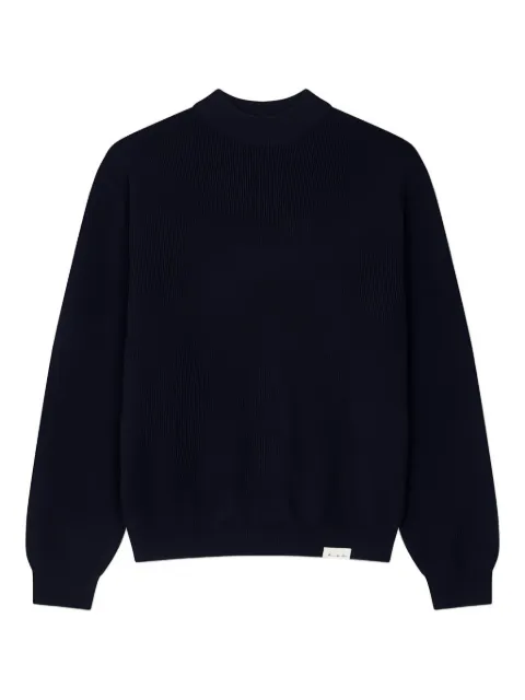 Man On The Boon. mock-neck wool pullover