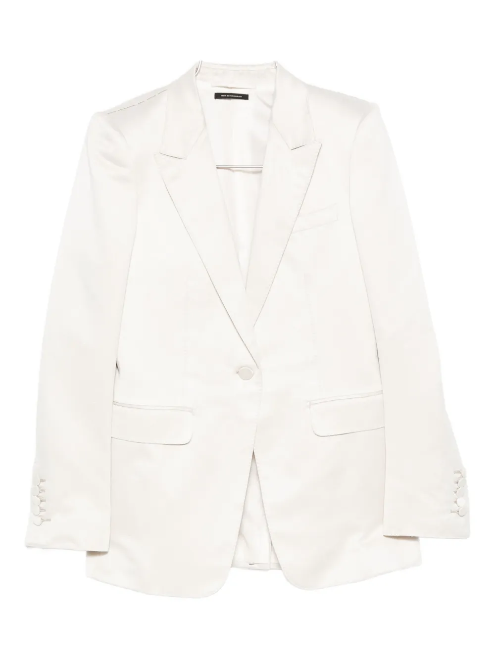 TOM FORD flap-pocket single-breasted blazer - Toni neutri