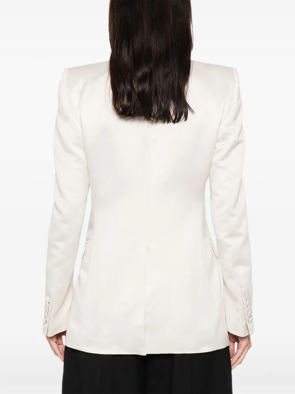 TOM FORD Blazer met enkele rij knopen Beige