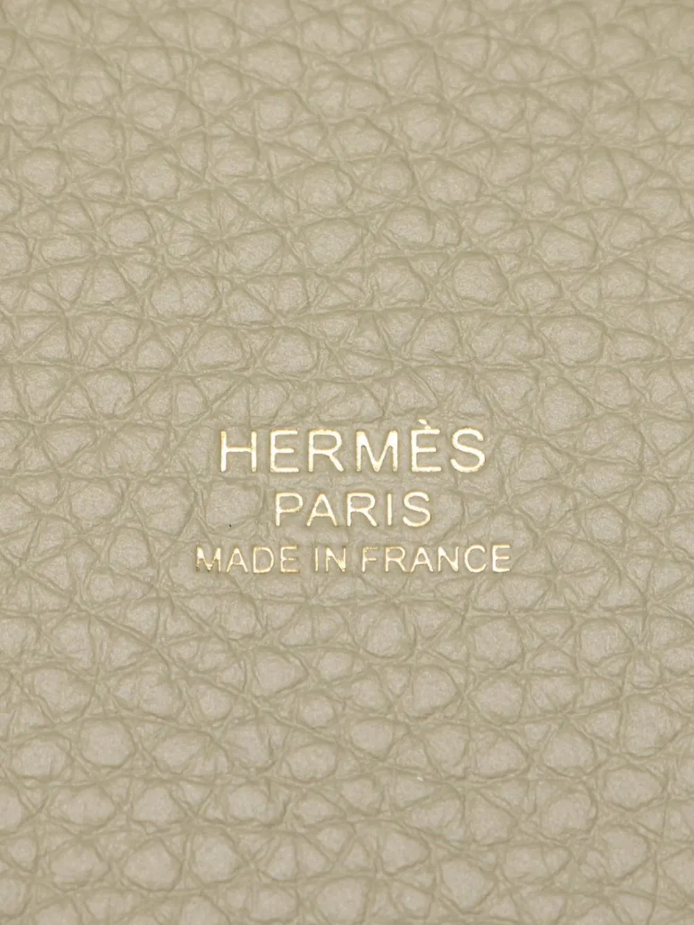 HERMES Pre-owned 2025 Taurillon Clemence Picotin Lock Pm Handbag In Green