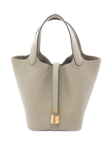 Hermès Pre-Owned bolsa de mano Taurillon Clemence Picotin Lock PM 2025
