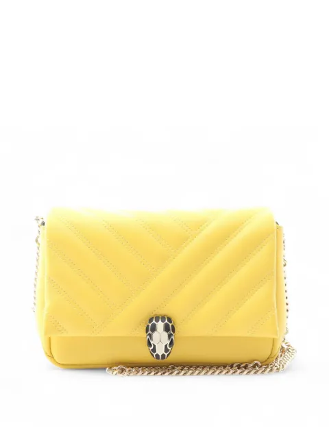 Bvlgari Pre-Owned 2010-2025 Leather Serpenti Cabochon Chain crossbody bag