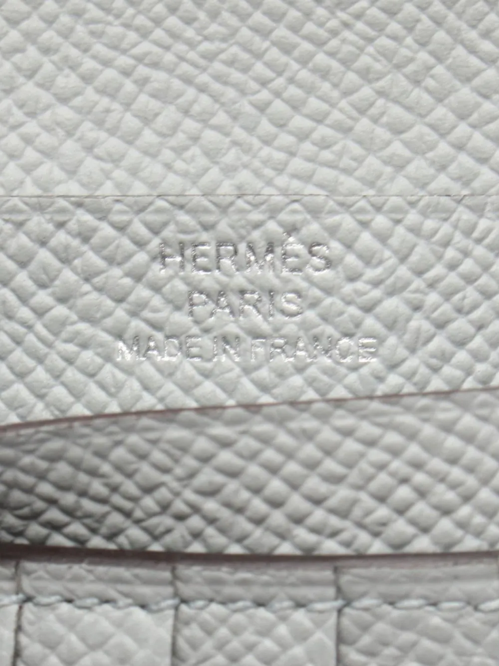 HERMES Pre-owned 2025 Epsom Bearn Compact Wallet Small Wallets In Blue