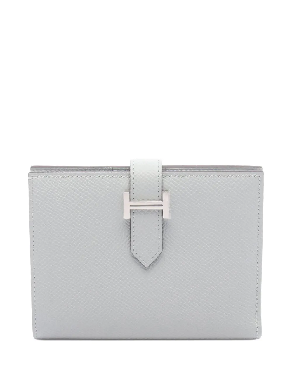 HERMES Pre-owned 2025 Epsom Bearn Compact Wallet Small Wallets In Blue