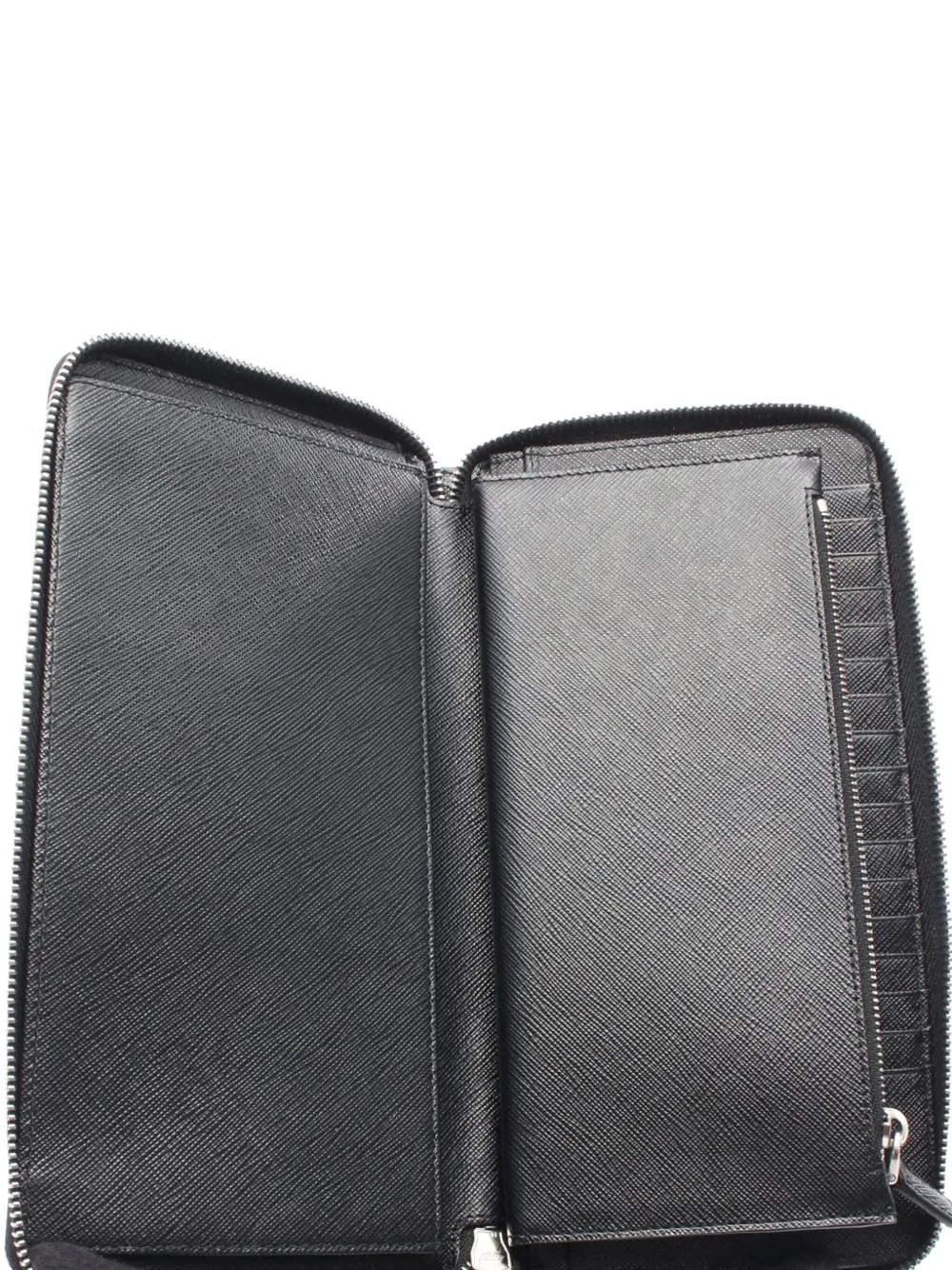 PRADA Pre-owned 2010-2025 Saffiano 1 Wallet Long Wallets In Black